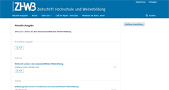 Desktop Screenshot of hochschule-und-weiterbildung.net
