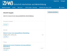 Tablet Screenshot of hochschule-und-weiterbildung.net